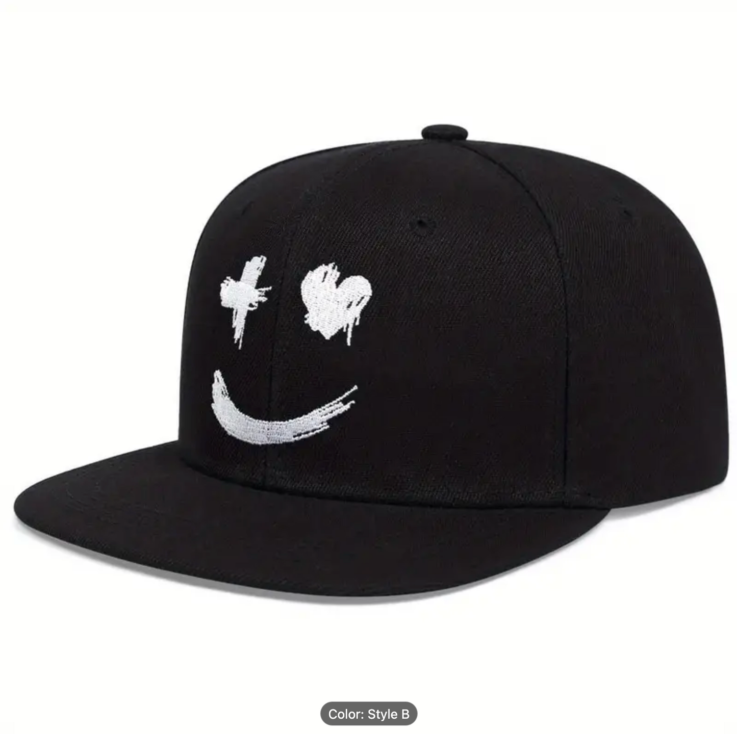 Men's New Popular Cartoon Mouth Eye Embroidered Breathable Baseball Cap