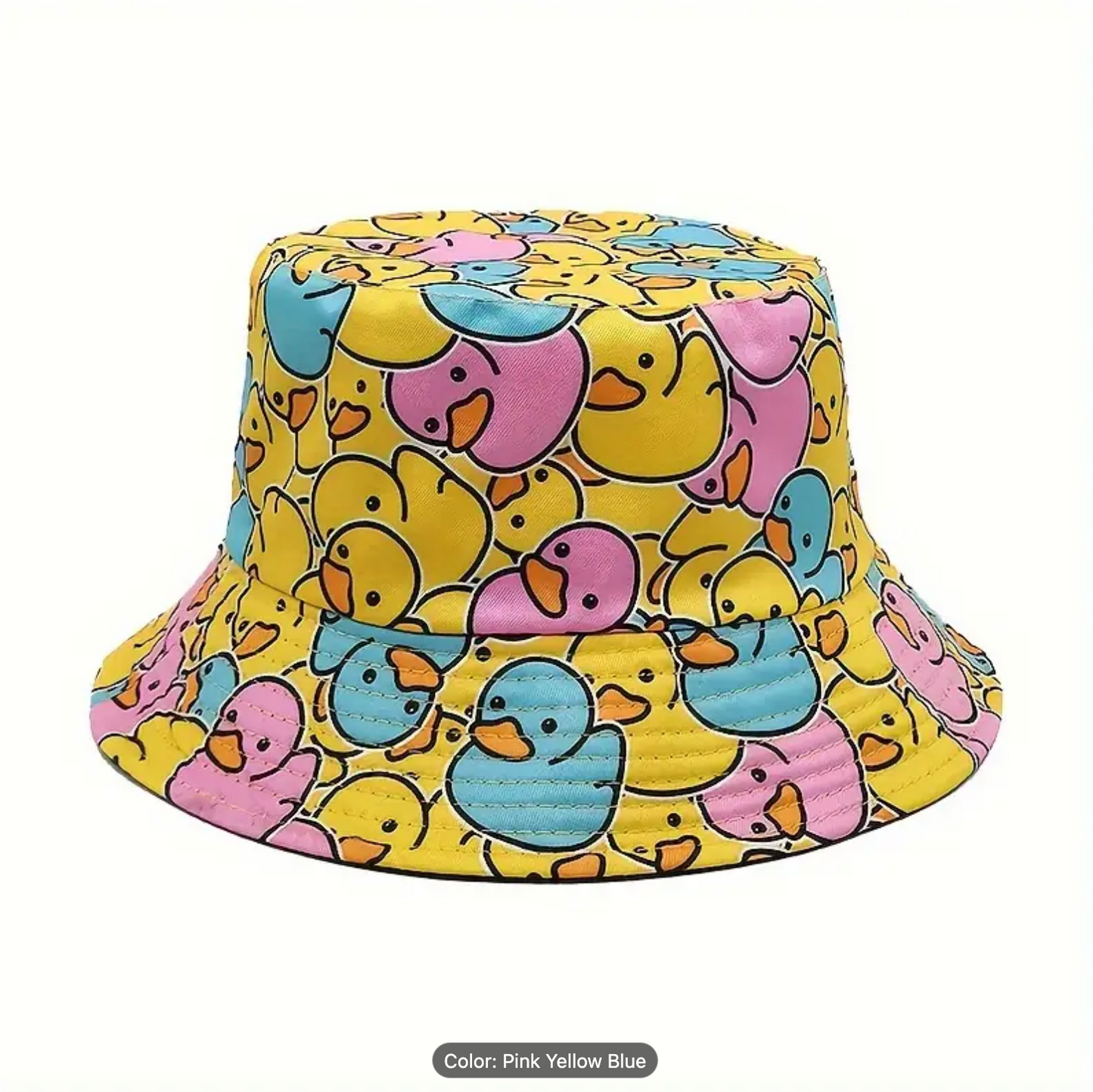 Lightweight Reversible Yellow Duck Bucket Hat
